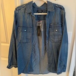 Express boyfriend chambray shirt